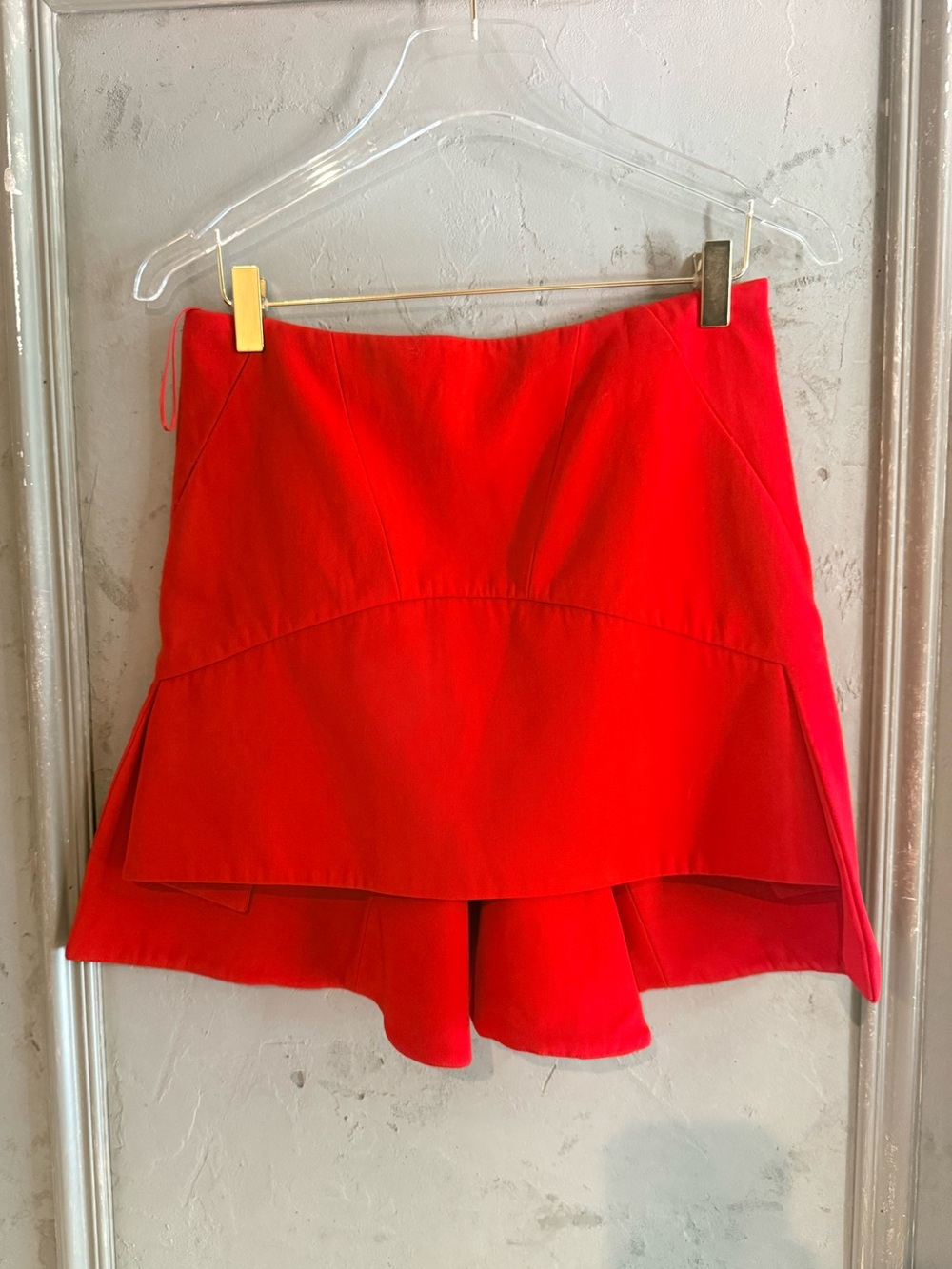 Givenchy Runway Red Peplum skirt